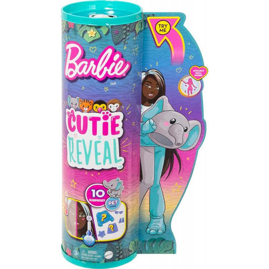 Papusa Barbie Cutie Reveal, Jungle Elefant