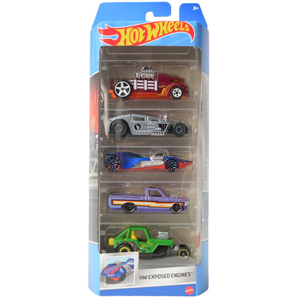 Set 5 masinute Hot Wheels- Exposed engines