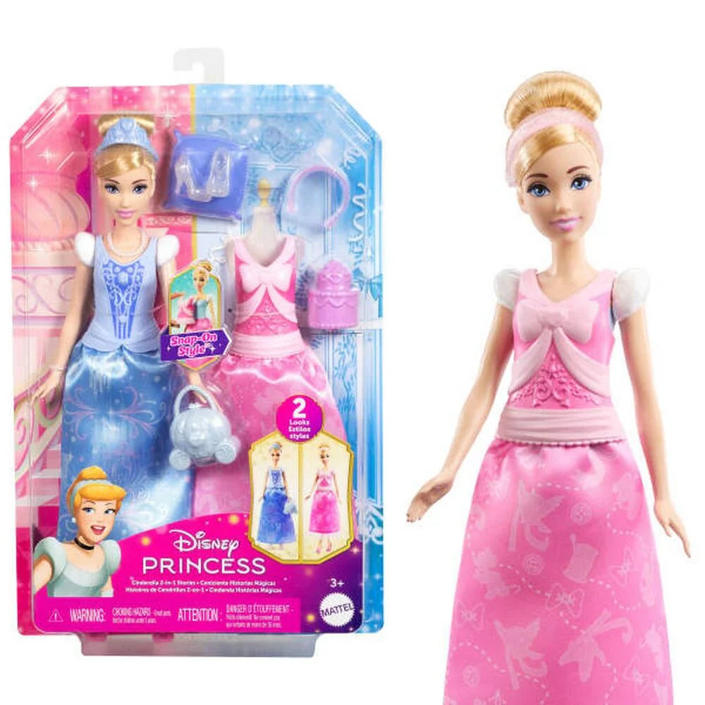 Papusa Disney Princess cu 2 tinute, 30 cm - Cenusareasa