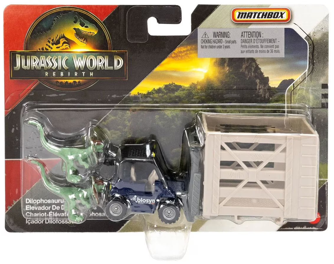 Matchbox Jurassic World Dino Transporters - Dilophosaurus Lifter