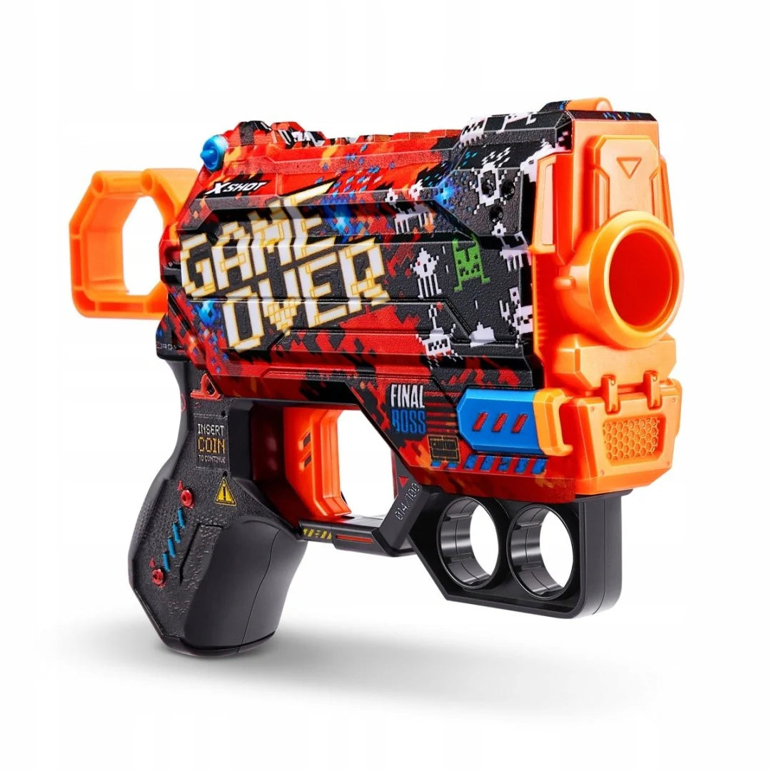 Blaster X-Shot Excel Skins Menace - Game over, cu 8 sageti