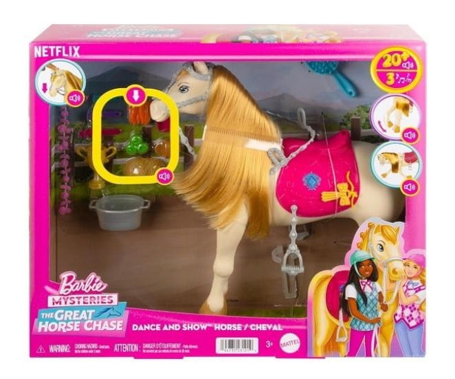 Calut cu sunete si accesorii, Barbie, The Great Horse Chase