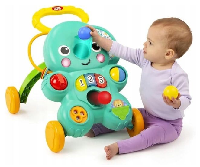 Centru de activitati 2-in-1 Bright Starts - Stroll & Roll