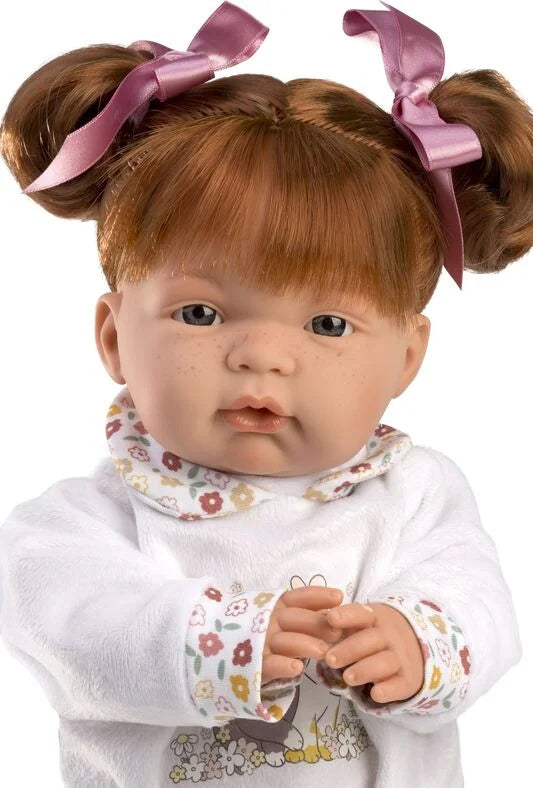 Papusa Llorens Joelle cu par roscat - 38 cm