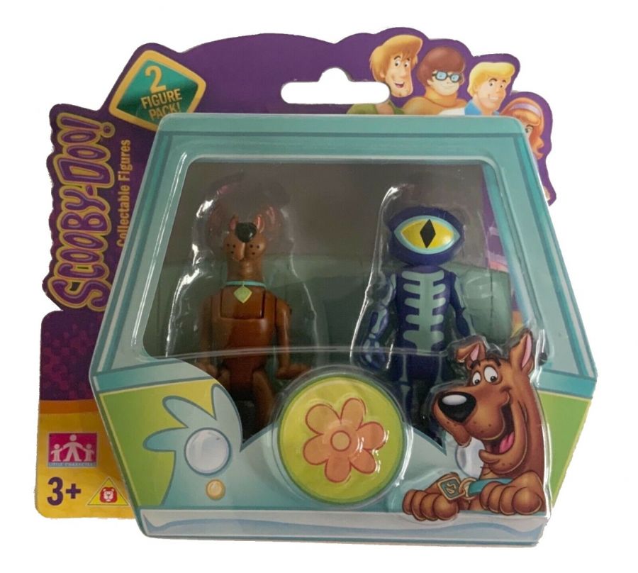 Scooby-Doo! - Set 2 figurine 7 cm - Scooby + Skeleton Man