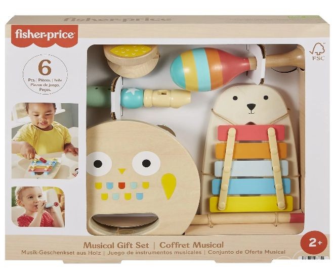 Set instrumente muzicale de jucarie Fisher Price, 6 piese