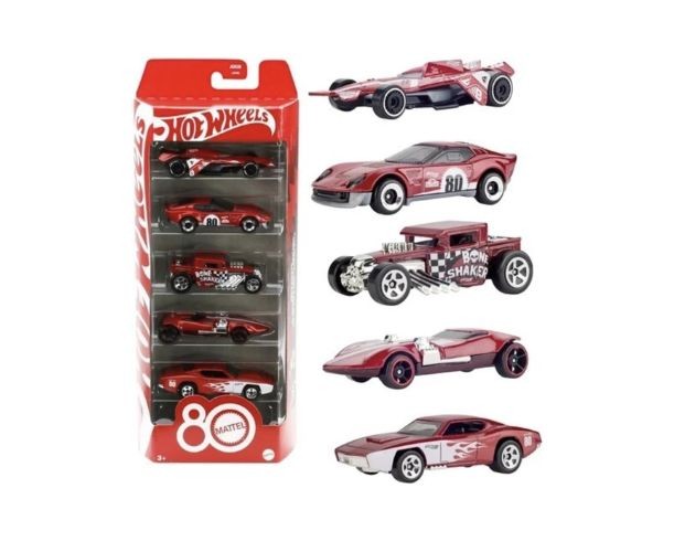 Masinute Hot Wheels 80 Anniversary - 5 buc.