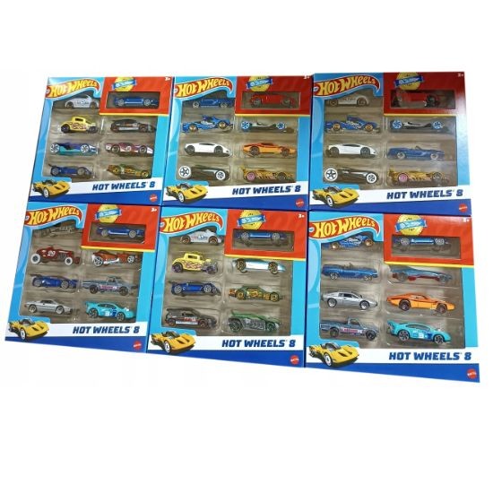 Hot Wheels - Set 8 masinute, 1:64
