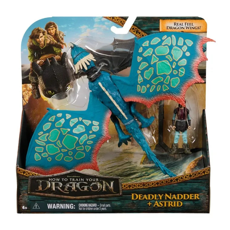 Set Figurine How to train your dragon - Deadly Nadder +Astrid, 33 cm