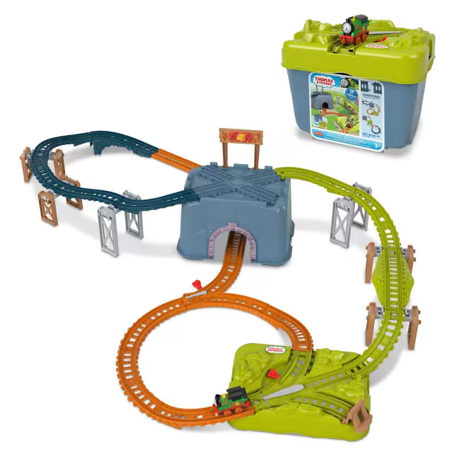 Set constructie sine Thomas & Friends cu locomotiva Percy