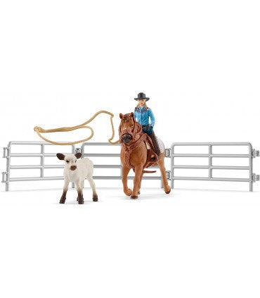 Set Schleich, Distractie Cu Cowgirl