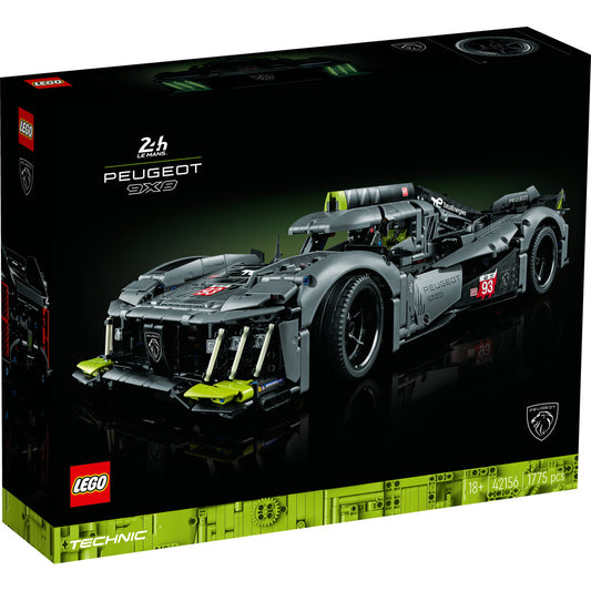 LEGO® Technic - PEUGEOT 9X8 24H Le Mans Hybrid Hypercar 42156, 1775 piese