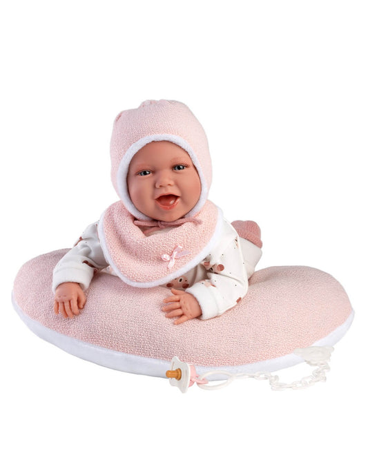 Papusa Llorens, Mimi, cu colac semiluna, cu sunete, 42 cm