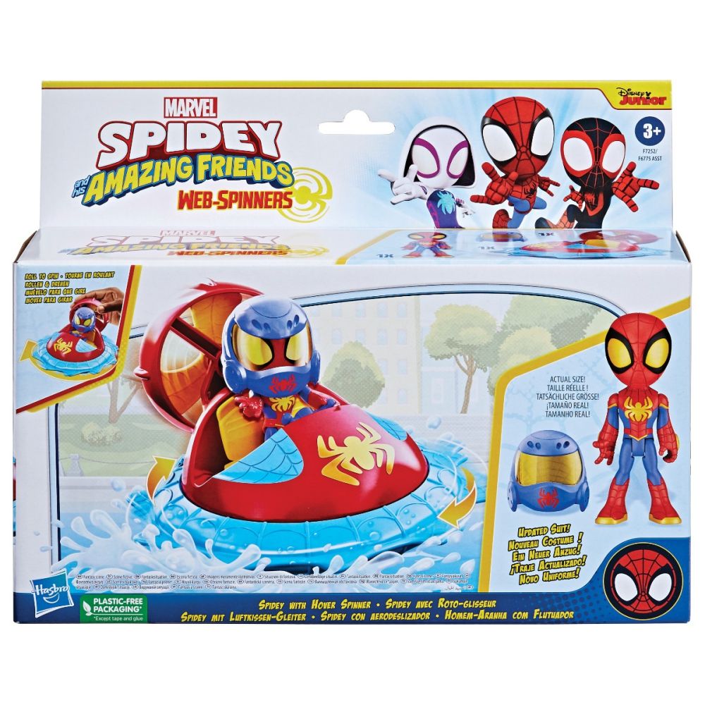 Set masinuta si figurina Spidey with Hover Spinner