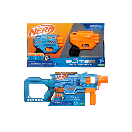 NERF Elite 2.0 Trio Combo Pack