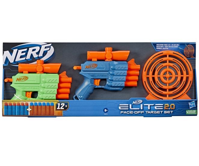 Blaster Nerf Set Elite 2.0 Face Off Target Set