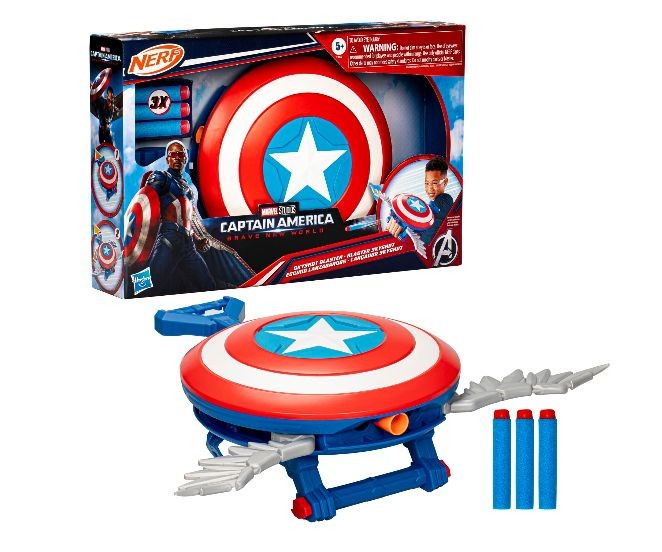 Blaster Nerf - Skyshot Captain America Brave New World