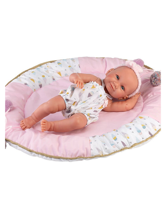 Papusa Llorens, Nica, cu salteluta de joaca, 40 cm