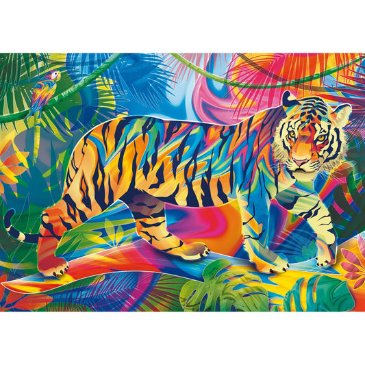 Puzzle 500 piese - Color Splash! - Tiger Encounter
