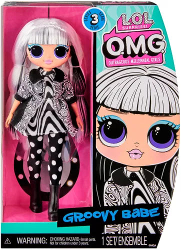 Papusa LOL Surprise OMG - Groovy Babe, 25cm