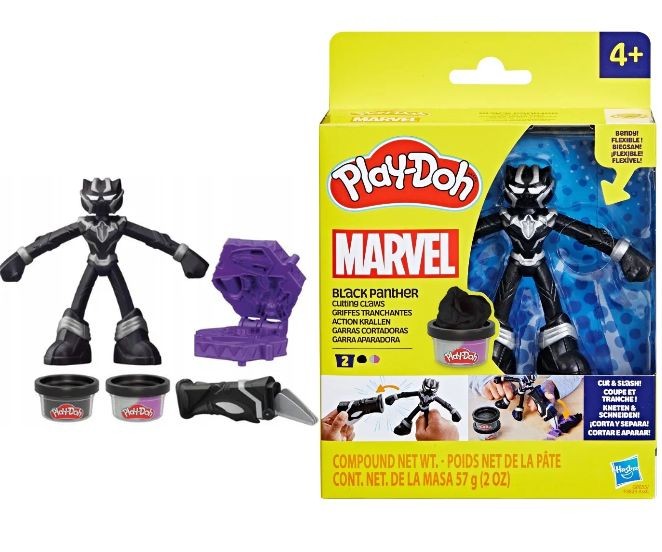 Set Play-Doh Marvel cu figurina - Black Panther,
