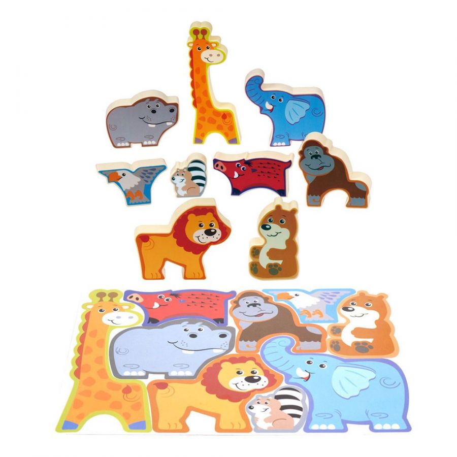 Puzzle pentru copii, animale din safari