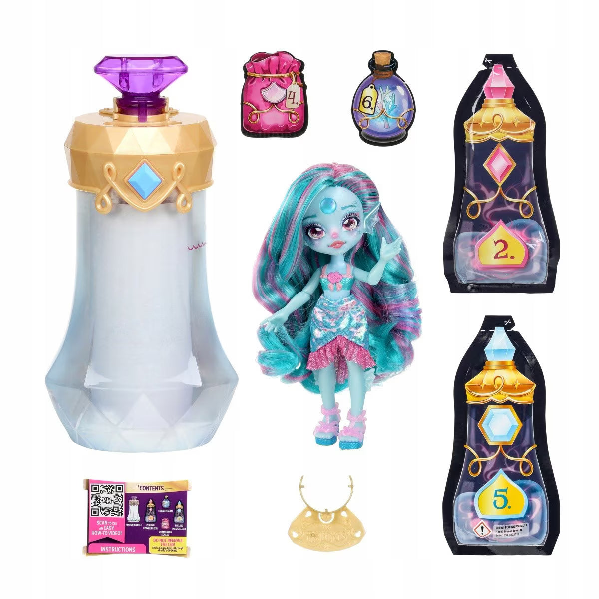 Papusa Pixling seria 1, Aqua - Marena Mermaid