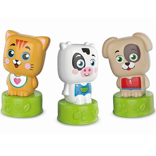 Clemmy Sweet Animals - 3 Animalute + 6 Cuburi Moi