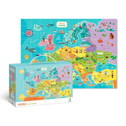 Puzzle DoDo - Harta Europei 100 piese