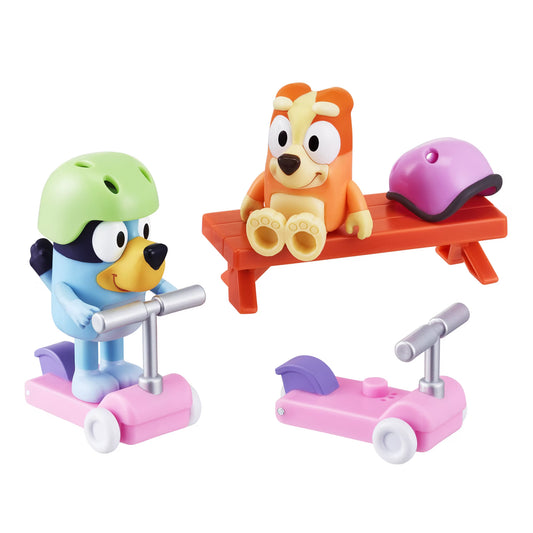 Bluey - Set de joaca - Bluey & Bingo's Scooter Fun