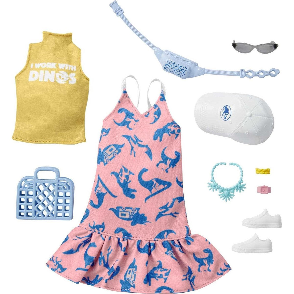 Set 10 Accesorii Barbie, Jurassic World