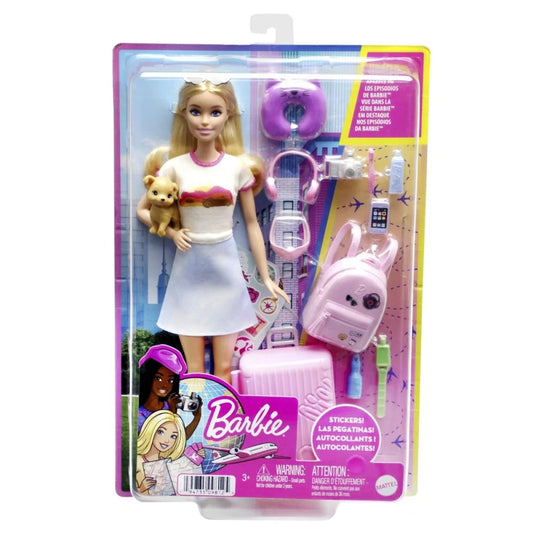 Papusa Barbie, In vacanta, cu 10 accesorii