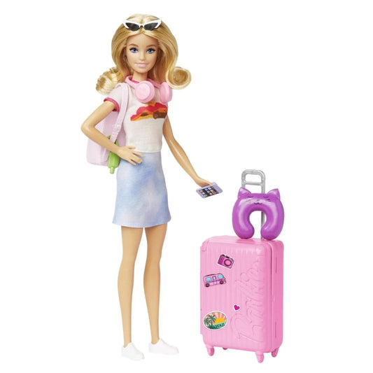 Papusa Barbie, In vacanta, cu 10 accesorii
