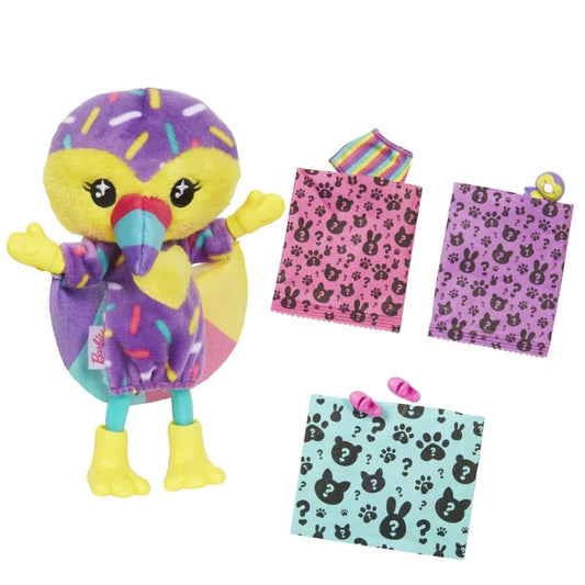 Papusa Chelsea, Barbie, Cutie Reveal, Papagal Tucan