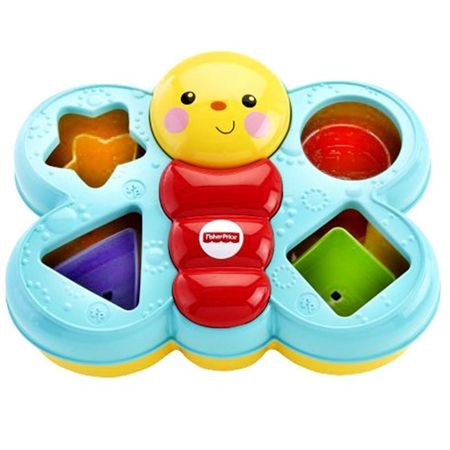 Jucarie educativa bebe, fluture si cuburi Fisher Price