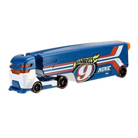 Set Mattel Hot Wheels Camion si Masinuta Speedway Hauler, DKF85