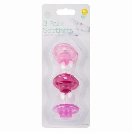 Set suzete BabyPure pentru fetite, 3 bucati