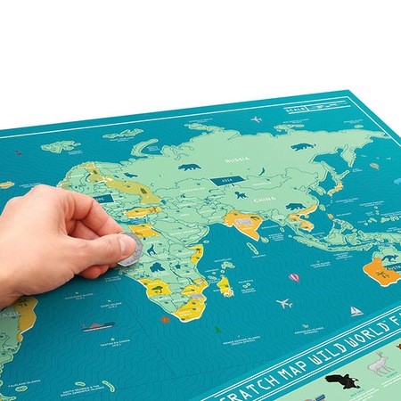 Harta razuibila Deluxe Editia Wild - Large, 82*60 cm