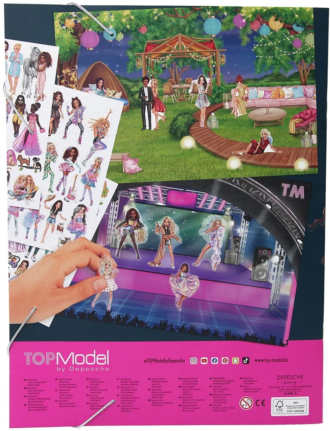 Set creativ Top Model Stickerworld , 11468