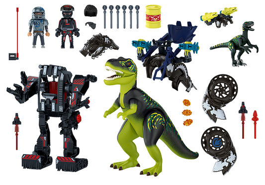 Playmobil Dino Rise - T-Rex, Batalia gigantilor