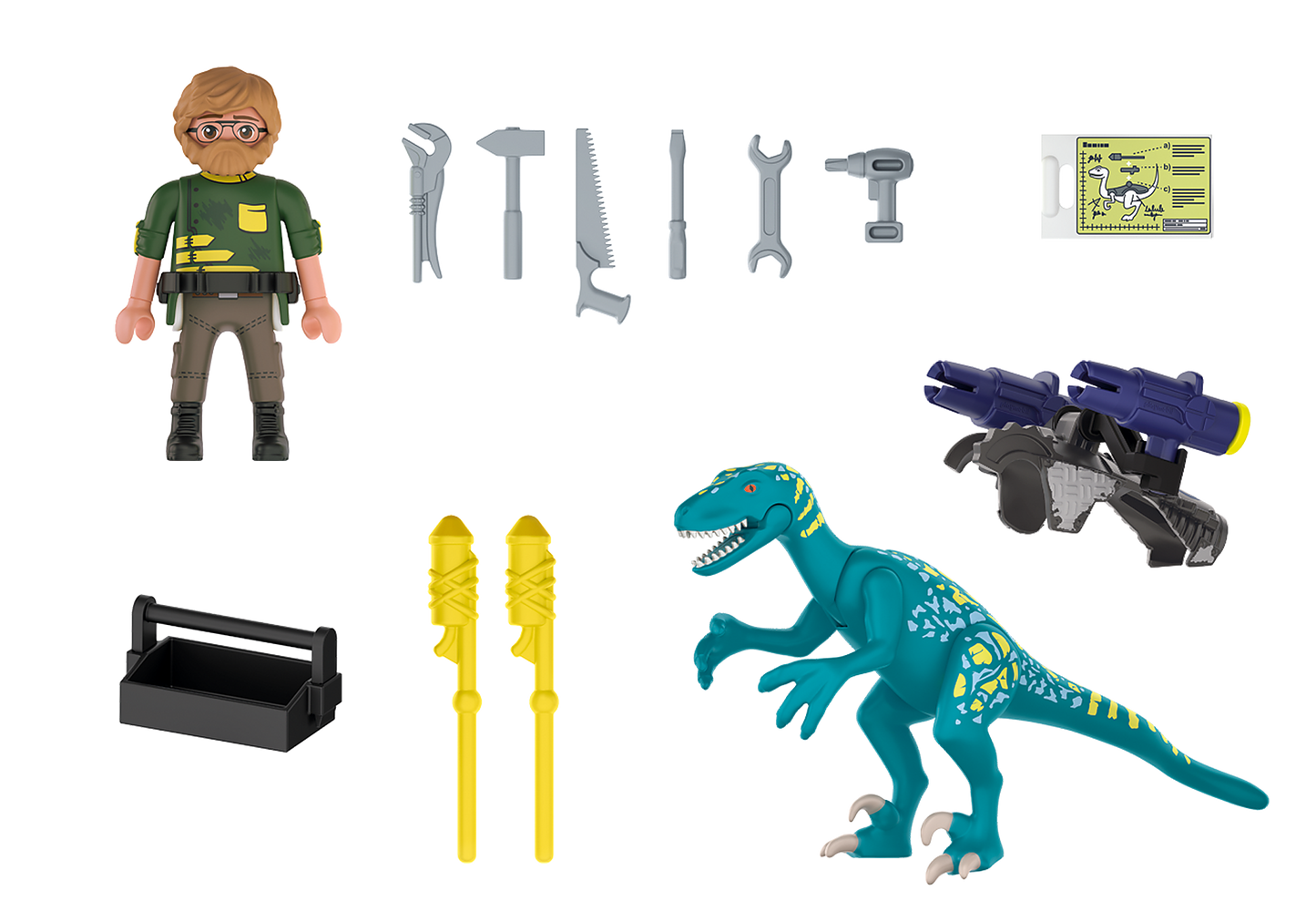 Playmobil Dino Rise - Deinonychus, Gata de lupta