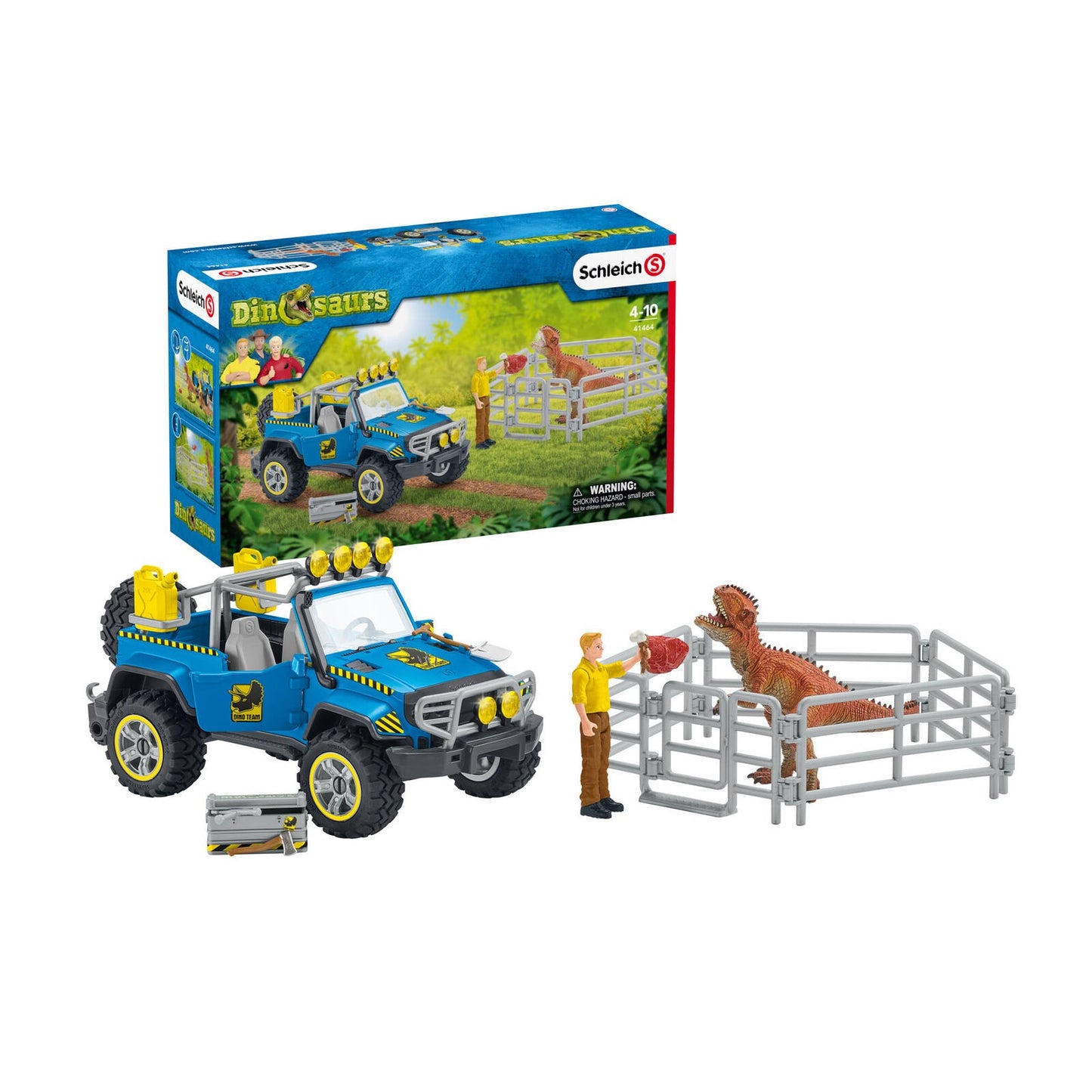 Masina Schleich Autovehicul de teren cu avanpost de dinozauri