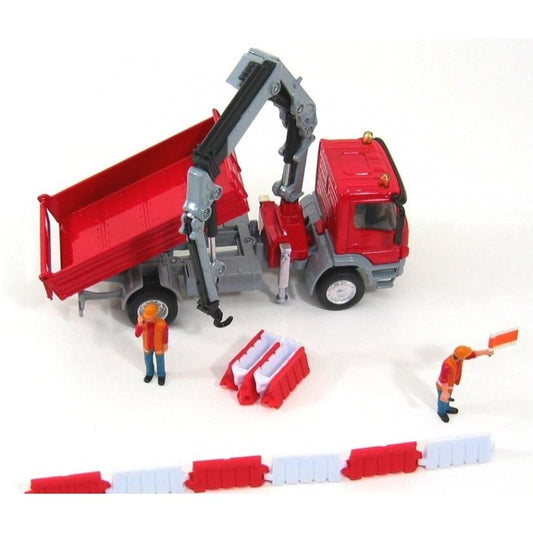 Camioneta Mercedes Atego cu macara 1:50 Siku metal