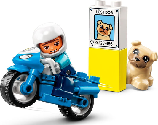 LEGO® DUPLO® - Motocicleta de politie pentru salvare 10967, 5 piese