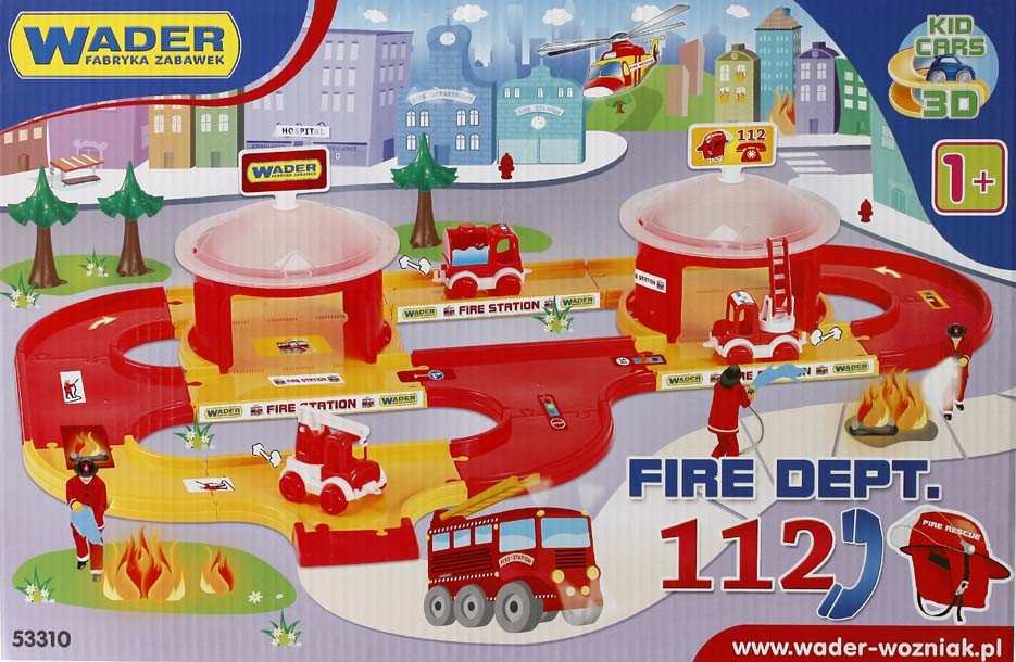 Garaj pt. Pompieri 3D Kid Cars 3,1 m