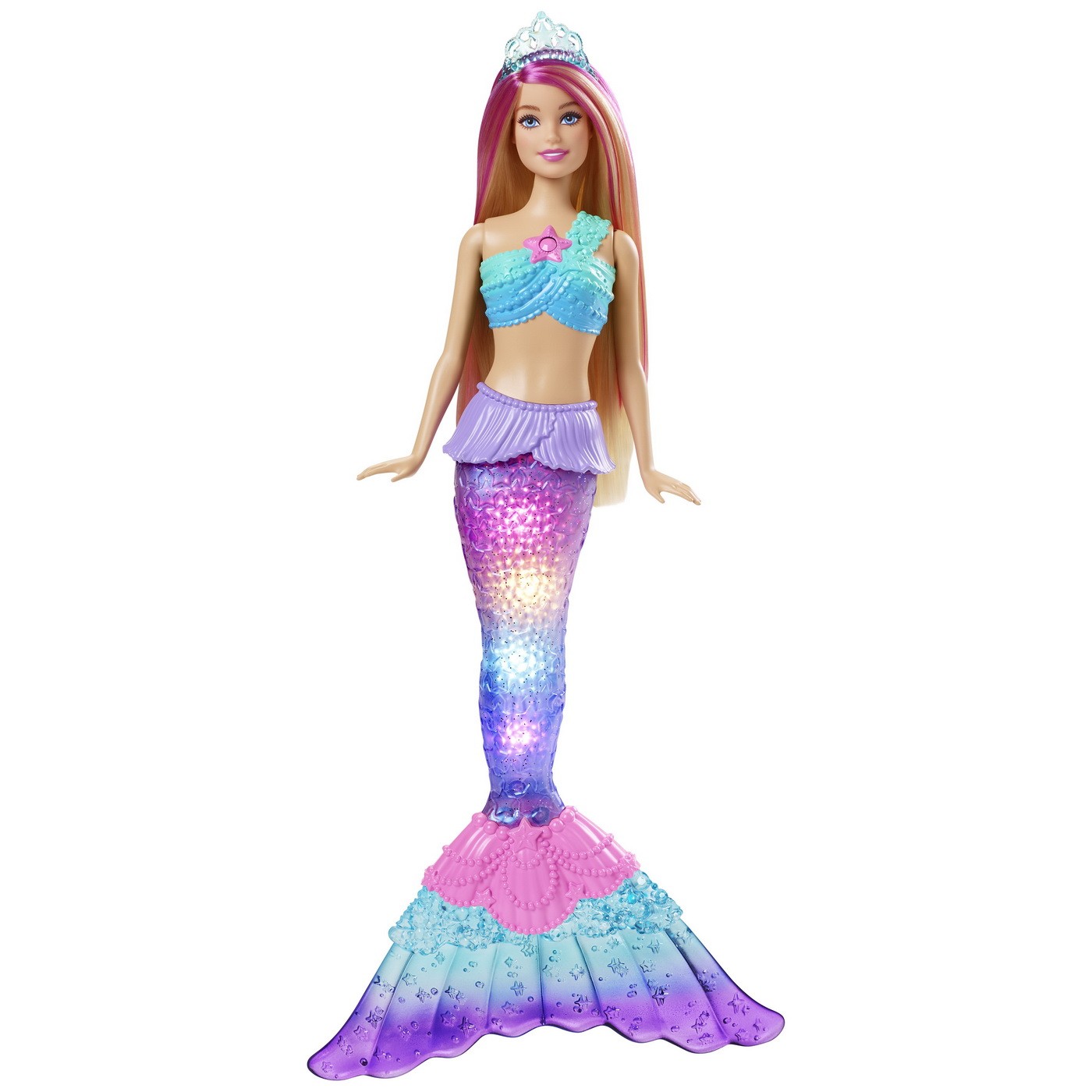 Papusa Barbie Dreamtopia - Sirena, cu lumini