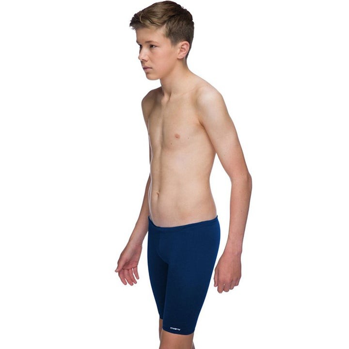 Costum inot Maru Solid Pacer Jammer Junior, de antrenament sau agrement, marimea 128 cm, albastru