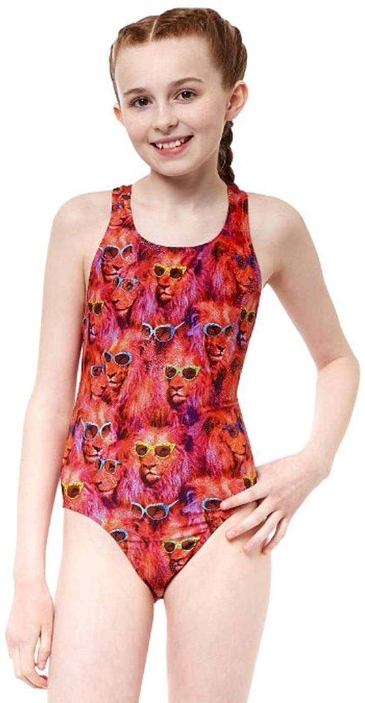 Costum inot Maru Cool Catz Rave Back, de antrenament sau agrement, marimea 152 cm, multicolor
