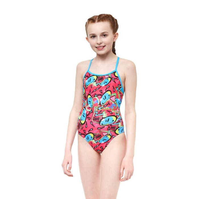 Costum inot Maru Bounce Pacer Fly Back, de antrenament sau agrement, marimea 176 cm, multicolor