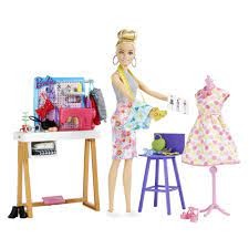 Set de joaca Barbie, Fashion Designer Studio cu papusa inclusa, ?7.62x13.97x24.13 cm